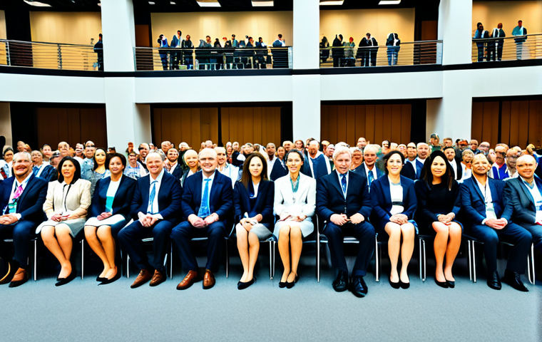 농촌관광기획사 자격증 유효기간 - **Rural Tourism Conference:** "A diverse group of people, fully clothed in professional attire, atte...