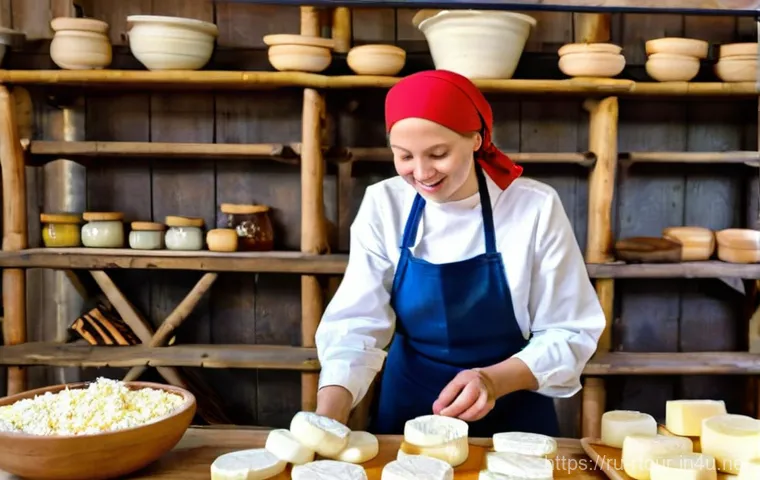 농촌관광기획사 업무 사례 공유 - **A Cozy Russian Guesthouse Retreat:**
    A serene and inviting living space inside a traditional R...