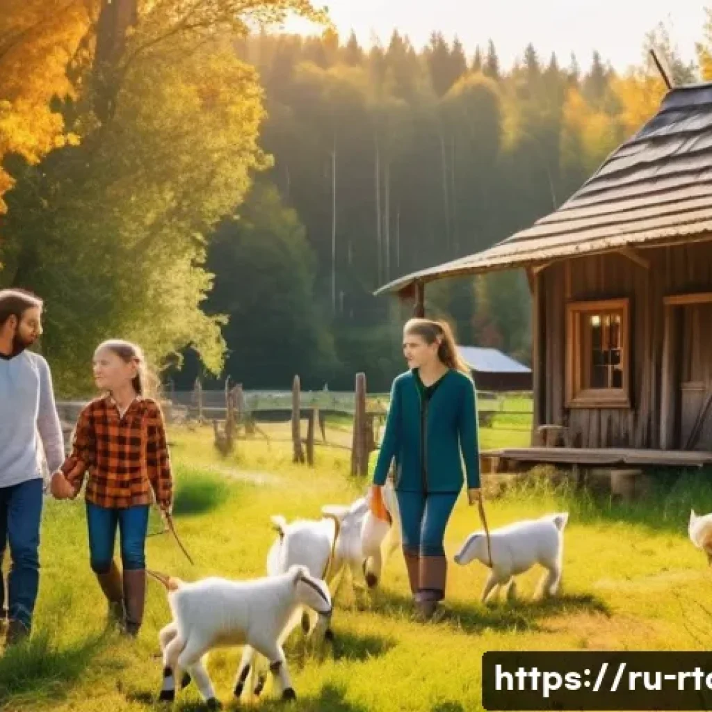 농촌관광기획사 실무 문제 해결법 - A serene countryside scene featuring a young family with children dressed in casual outdoor clothing...