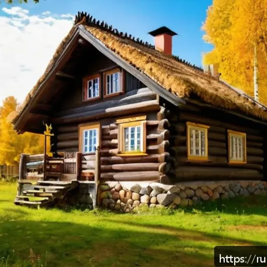 농촌관광기획사 업무 진행 절차 정리 - A serene rural guesthouse in the Russian countryside during early autumn, featuring traditional wood...